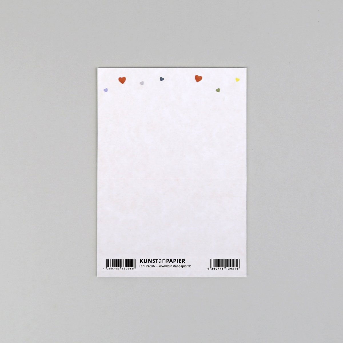 Postkarte Holzschliff Leni Herz