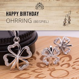 Decorative candle with blueberry muff scent & crackling wooden wick: Happy Birthday candle