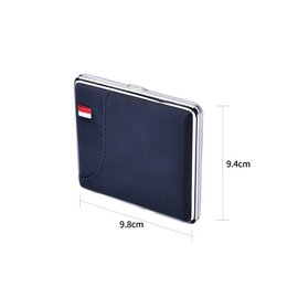 Zigarettenetuis mit Tasche und französischer Flagge x12