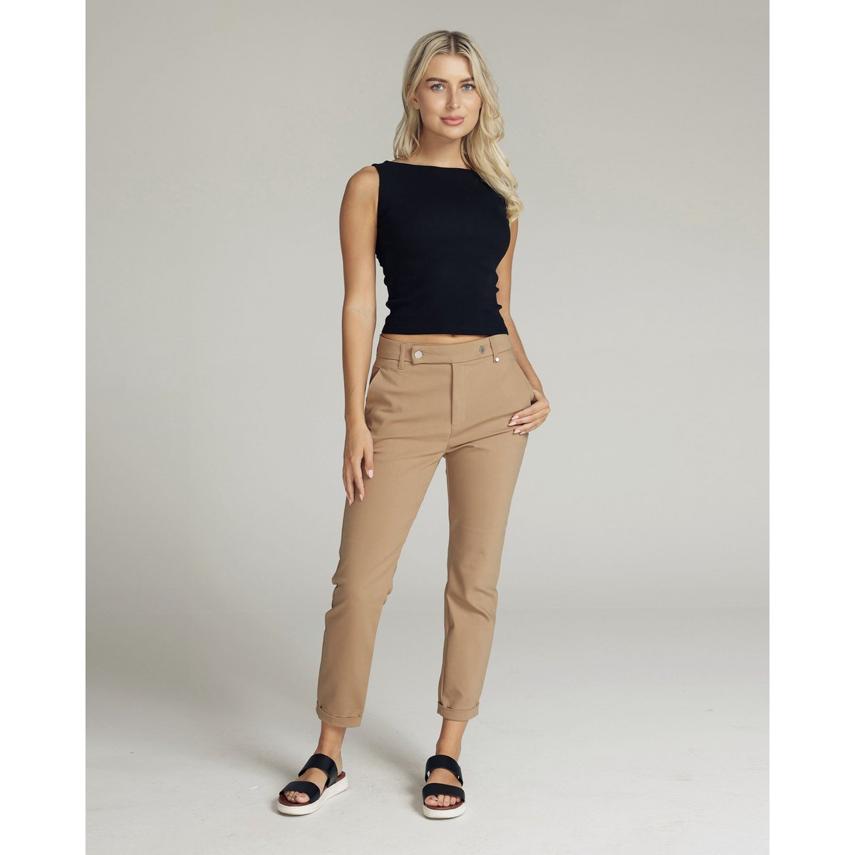 Champagne Chino Mid-Rise | Verena