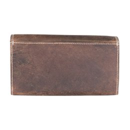 Large Buffalo Leather Wallet with Flap - 3 Colours - Arrigo