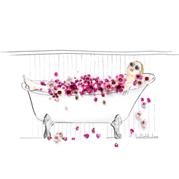 Flower bathtub