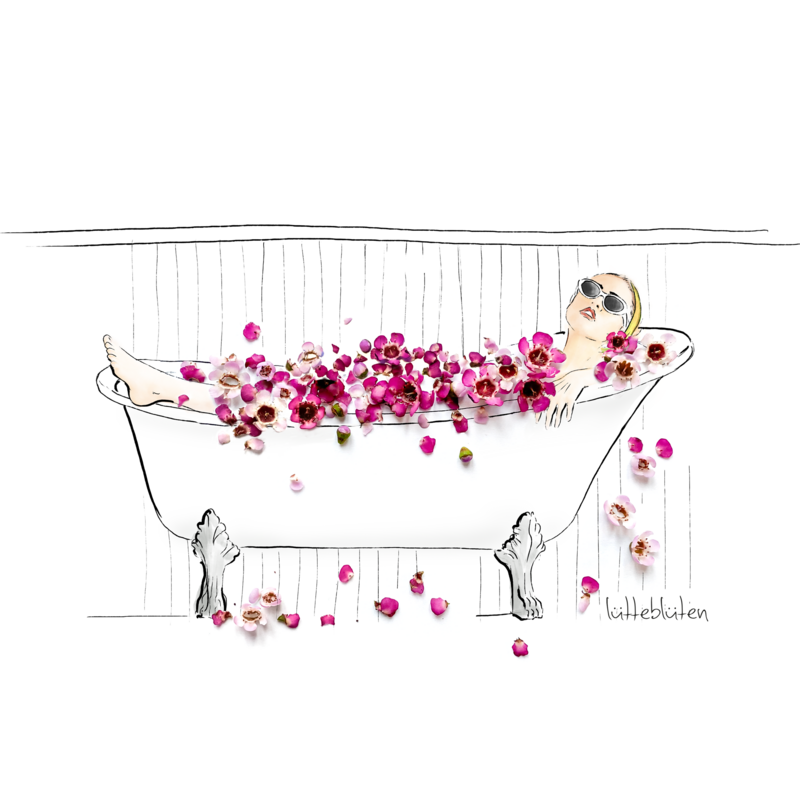 Flower bathtub