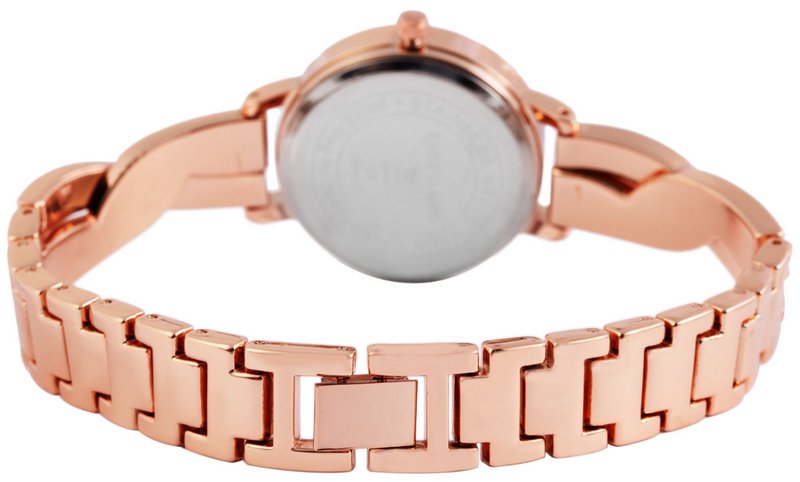 Excellanc women's watch with a metal bracelet, rose gold colors