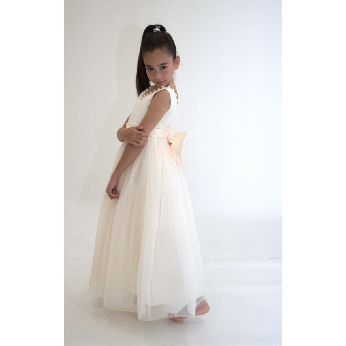 Vestido formal ANABELLA - Melocotón