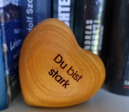 Thankgoods Wooden Heart You are strong