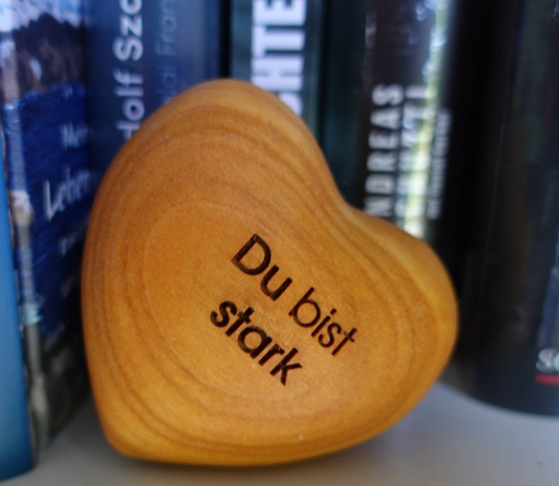 Thankgoods Wooden Heart You are strong
