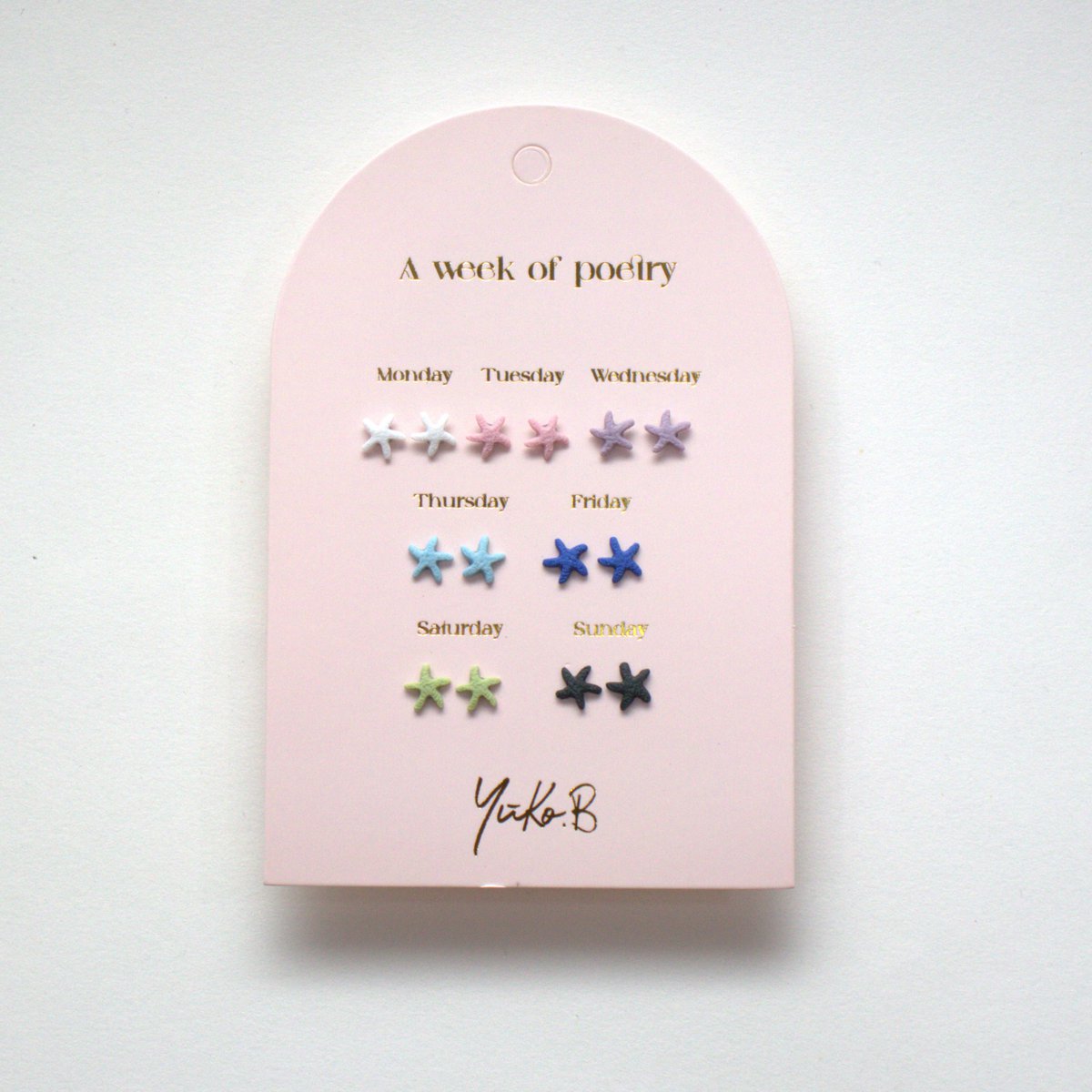 Offer of 20 poetic earrings cards