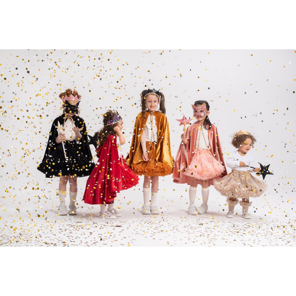 “Black Sequins” Fairy-tale Crown and Wand Magic Set
