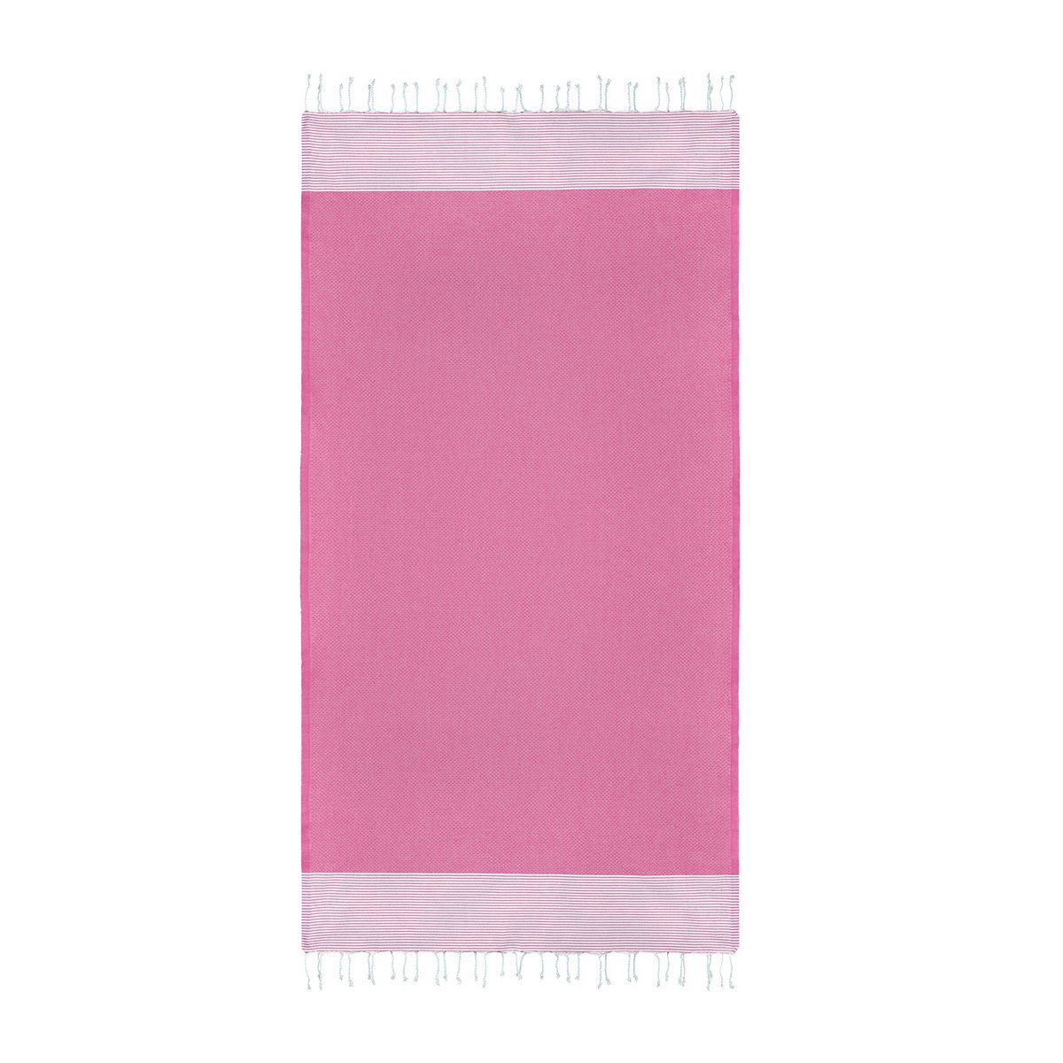 Hamamtuch Fouta Waffelstreifen - Fuchsia - 100x200cm