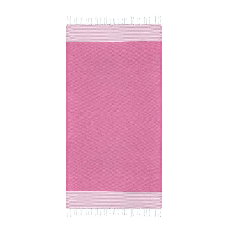 Hammam Towel Fouta Waffle Stripes - Fuchsia - 100x200cm