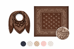 HS Bandana stort tørklæde - I 8+ farver - 110x110 cm - Cashmere Look