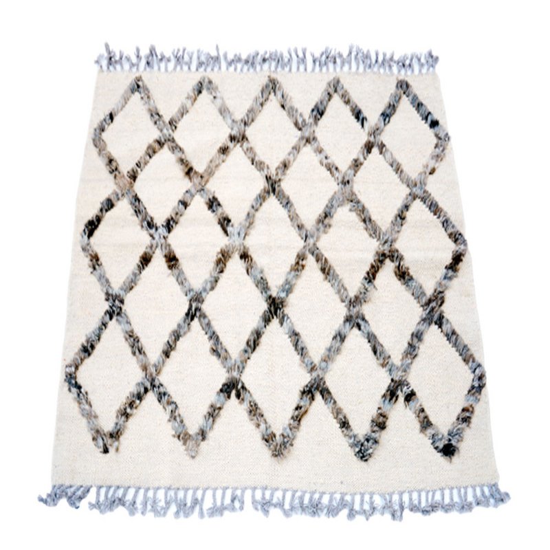 IKAT Sivas Tan Brown Kelim Teppich