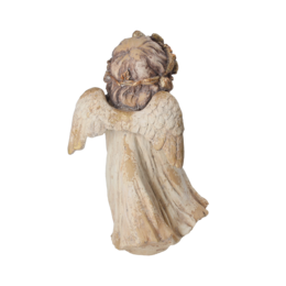 Angel candle holder in ivory resin h 55x32x27 cm