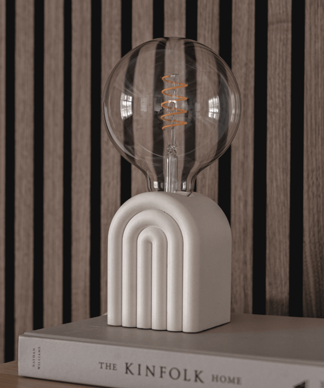 Regenbogen Tischlampe Weiß