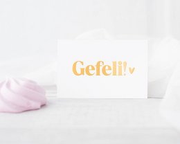Mini Card | Gefeli | Gold film