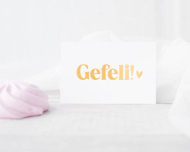 Mini Card | Gefeli | Gold film