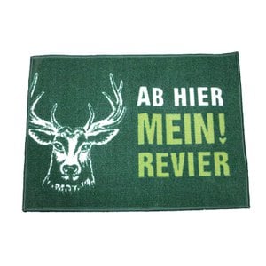 Foot mat rectangular from here my area green H. 50 cm, Ve 4
