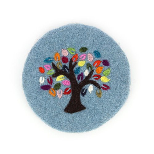 Saucer TREE OF LIFE, felt