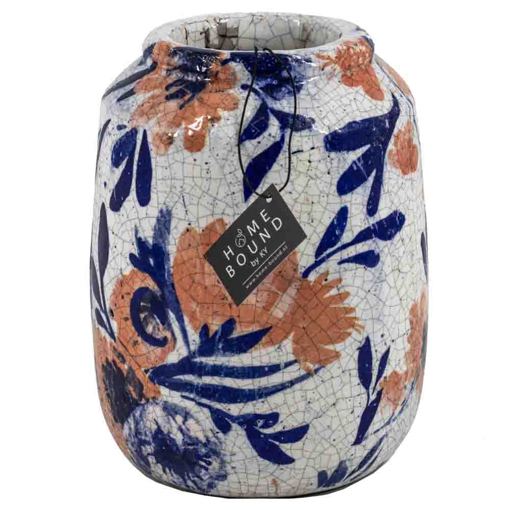 Pottery vase flower