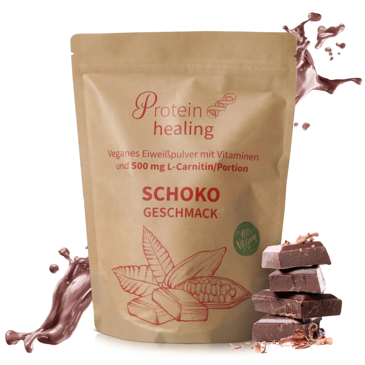 P&S SUPPLEMENTS vegan chocolate powder 500g
