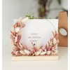 Flowerhoop 19x16x7cm in mica doos rose