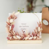 Flowerhoop 19x16x7cm in Glimmerbox rosa