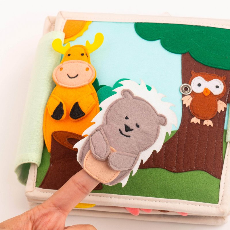 Animal Friends - Mini libro tranquillo di 6 pagine