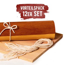 Premium BBQ Wood Wraps - 12 Pack in XL Size