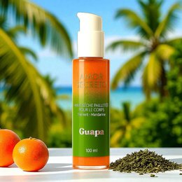 Glitzerndes trockenes Körperöl – GUAPA – Grüner Tee/Mandarine
