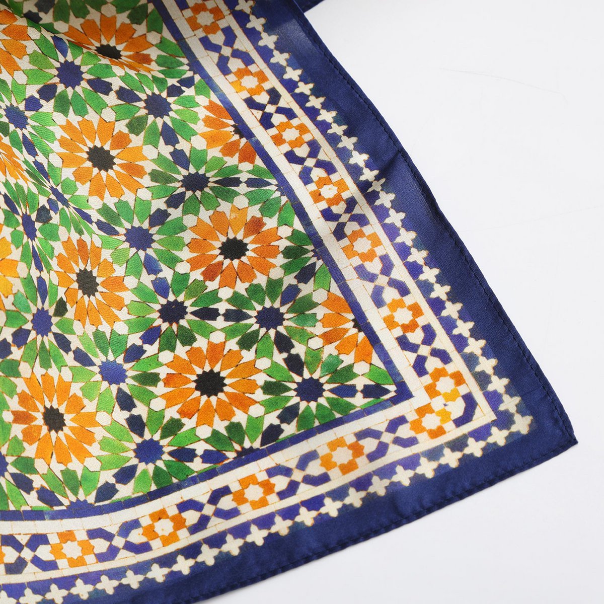 Islamic Art Print Square Silk Scarf Nur