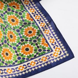Islamic Art Print Square Silk Scarf Nur