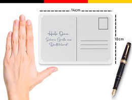Blikpostkort med teksten 14x10 cm Jeg skal på vandretur dekorativt skilt