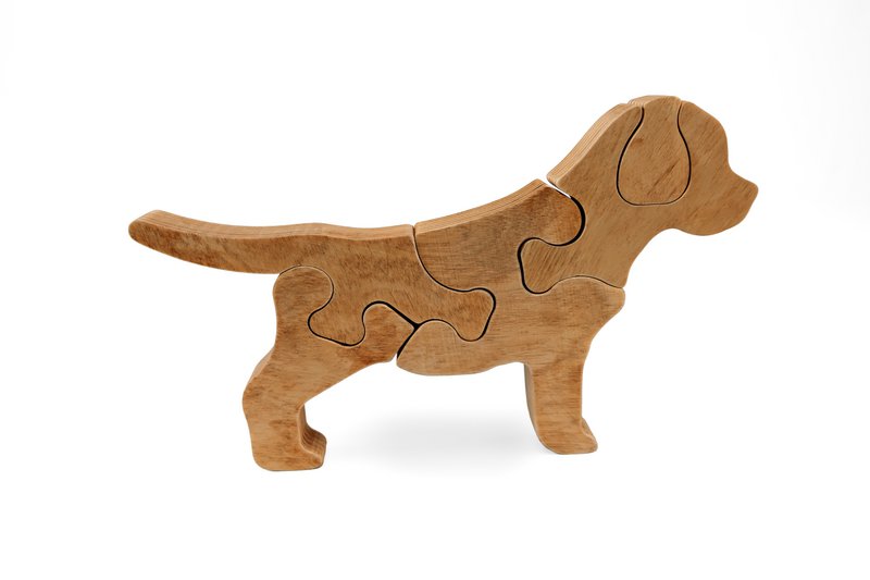 Rompecabezas de madera Cachorro