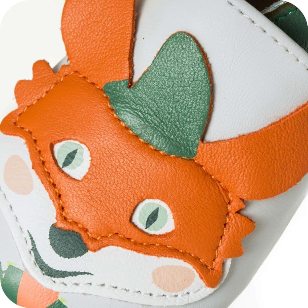 Pantuflas de bebé de piel suave Robin Hood Fox