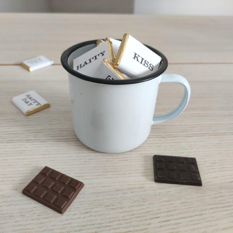 Tasse + 10 Pralinen "Stimmungsworte".
