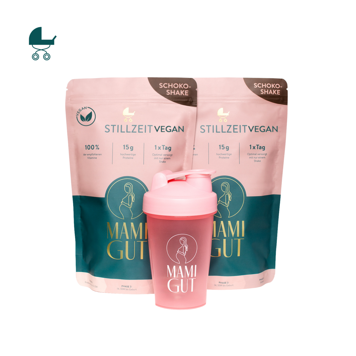 MamiGut allattamento VEGAN ♡ pacchetto mensile + shaker