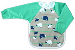 Babero con mangas Lazy Sloths - babero para bebé/niño pequeño