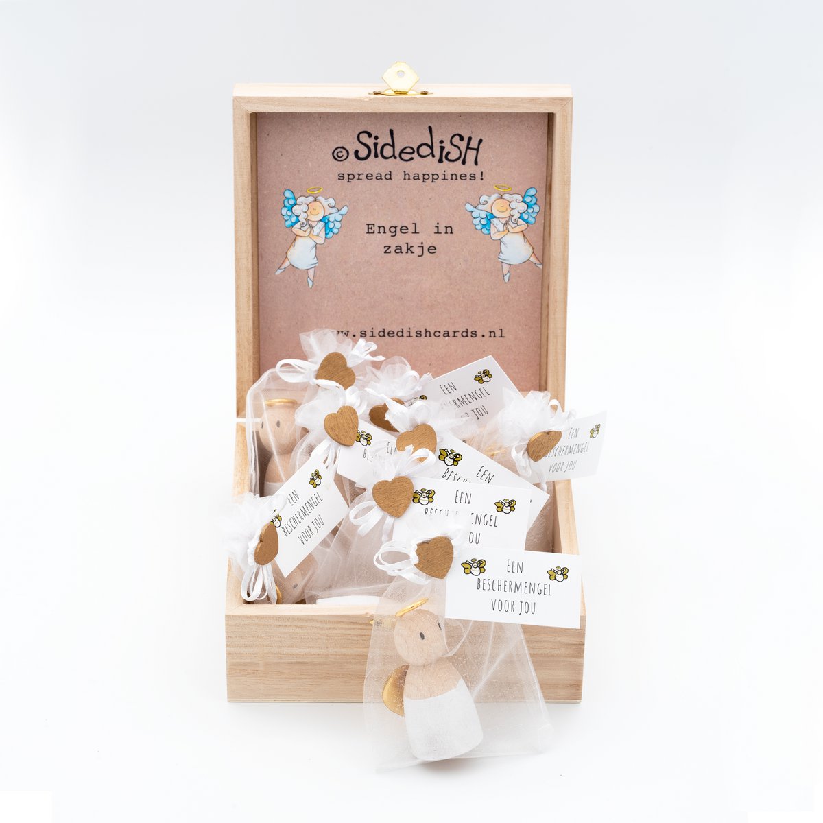 Display guardian angel handmade in pouch
