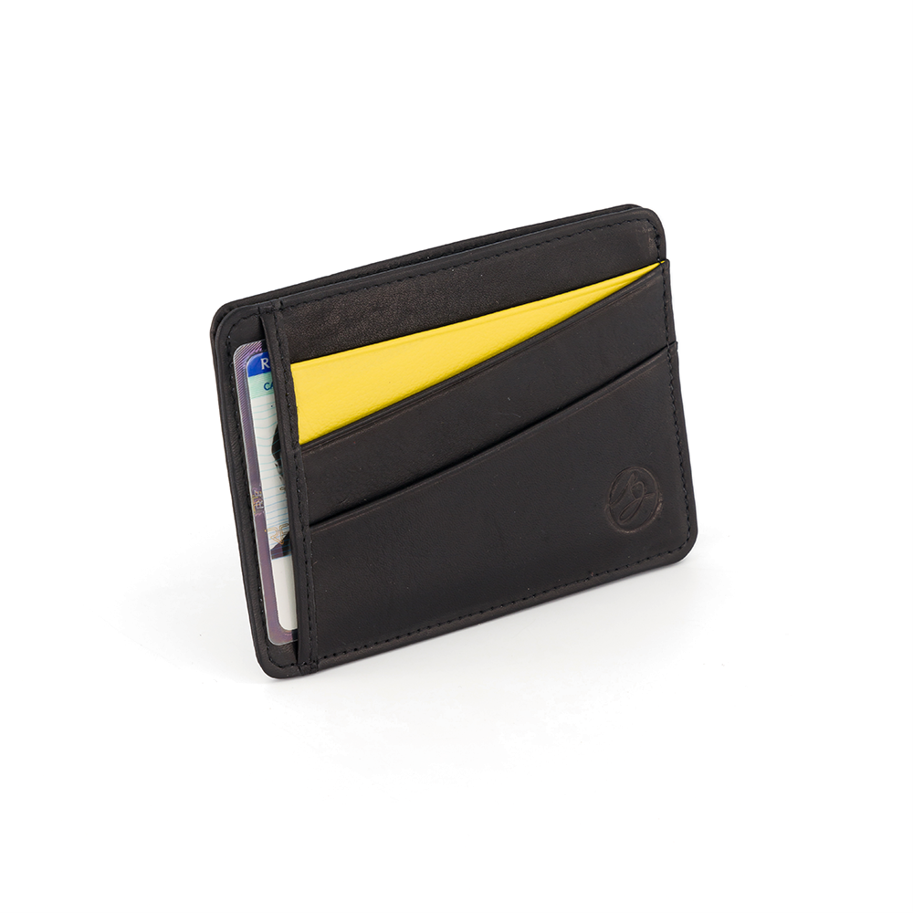Tarjetero Big Slim - Negro Amarillo