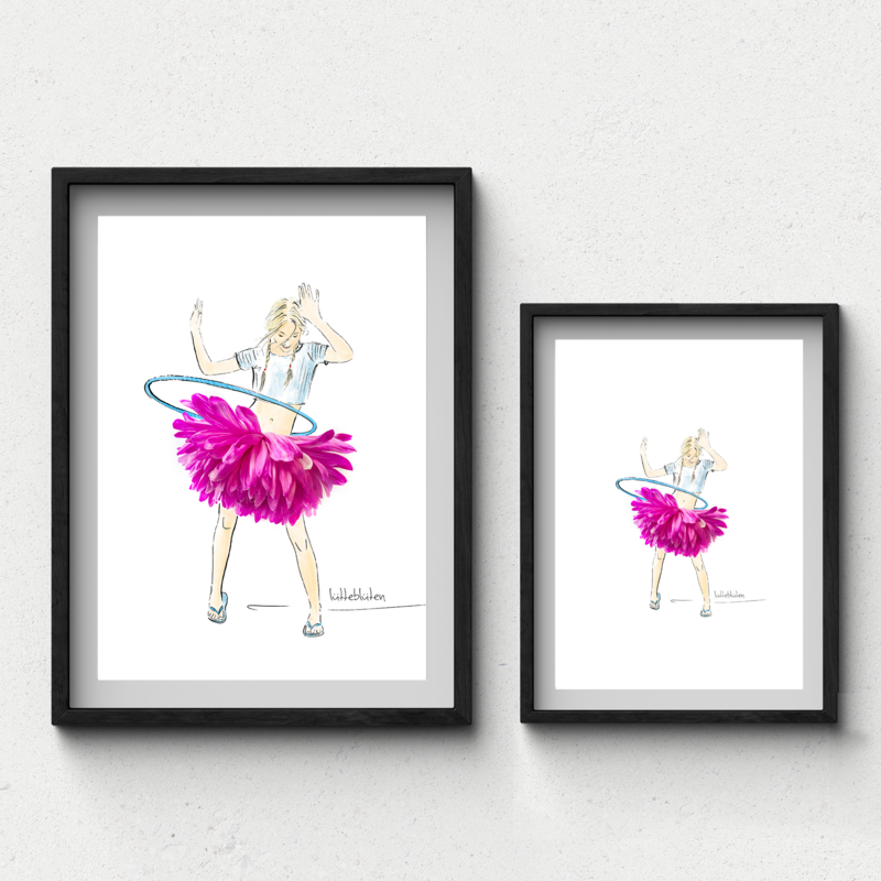 Hula Hoop Fitness - Art Prints