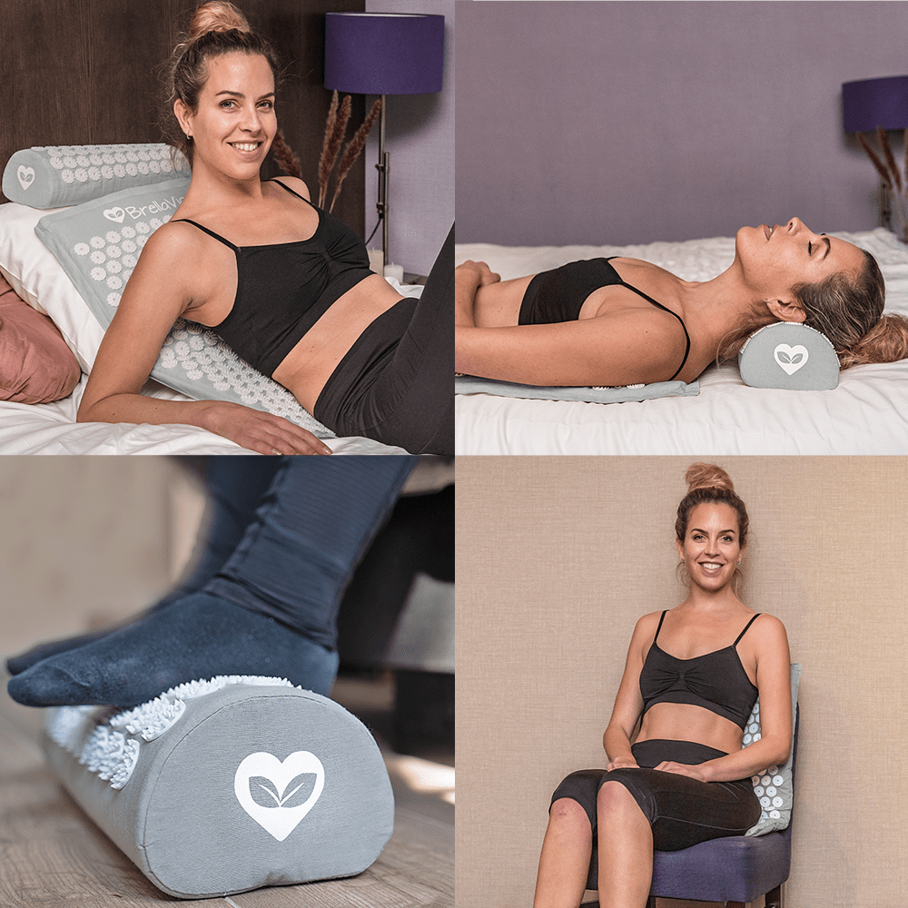 Denim-Matten-Set - Grau