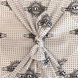 Furoshiki-Geschenkpapier „Wünsche dir etwas“ – Geschenkpapier aus Stoff
