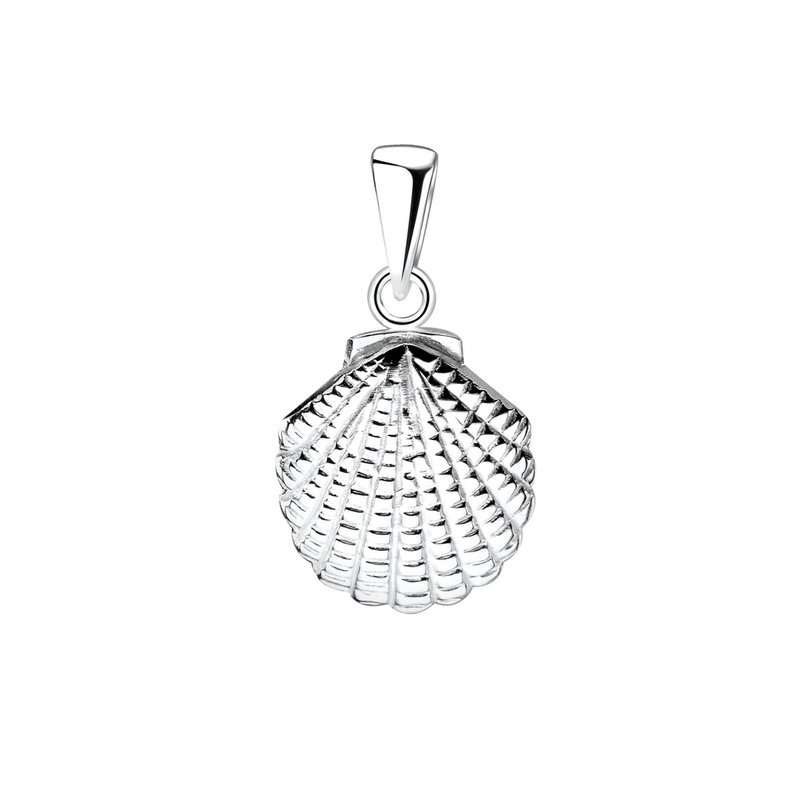 Delicate shell pendant made of 925 sterling silver