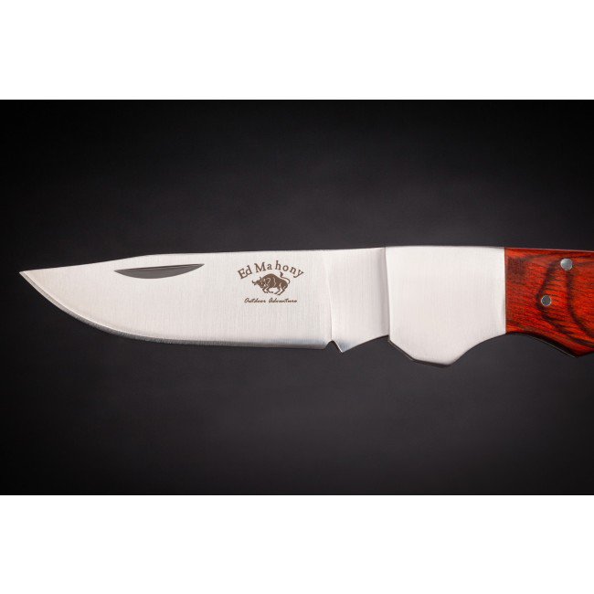Carpeta Red Prairie de ED MAHONY, navaja de bolsillo, 440C