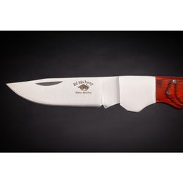 Carpeta Red Prairie de ED MAHONY, navaja de bolsillo, 440C