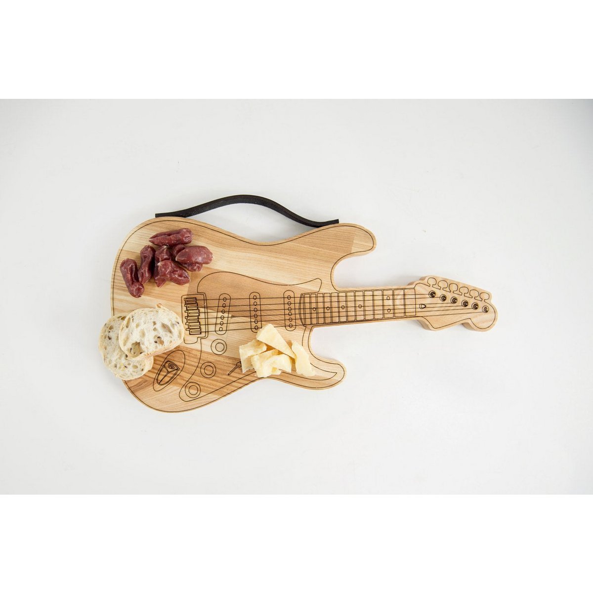 Planche à découper, planche à découper en bois en forme de guitare