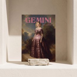 Gemini  - Postcard - Astro Queen Collection 