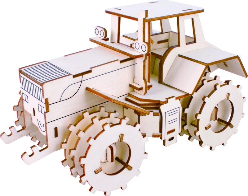 Bausatz Traktor Traktor aus Holz
