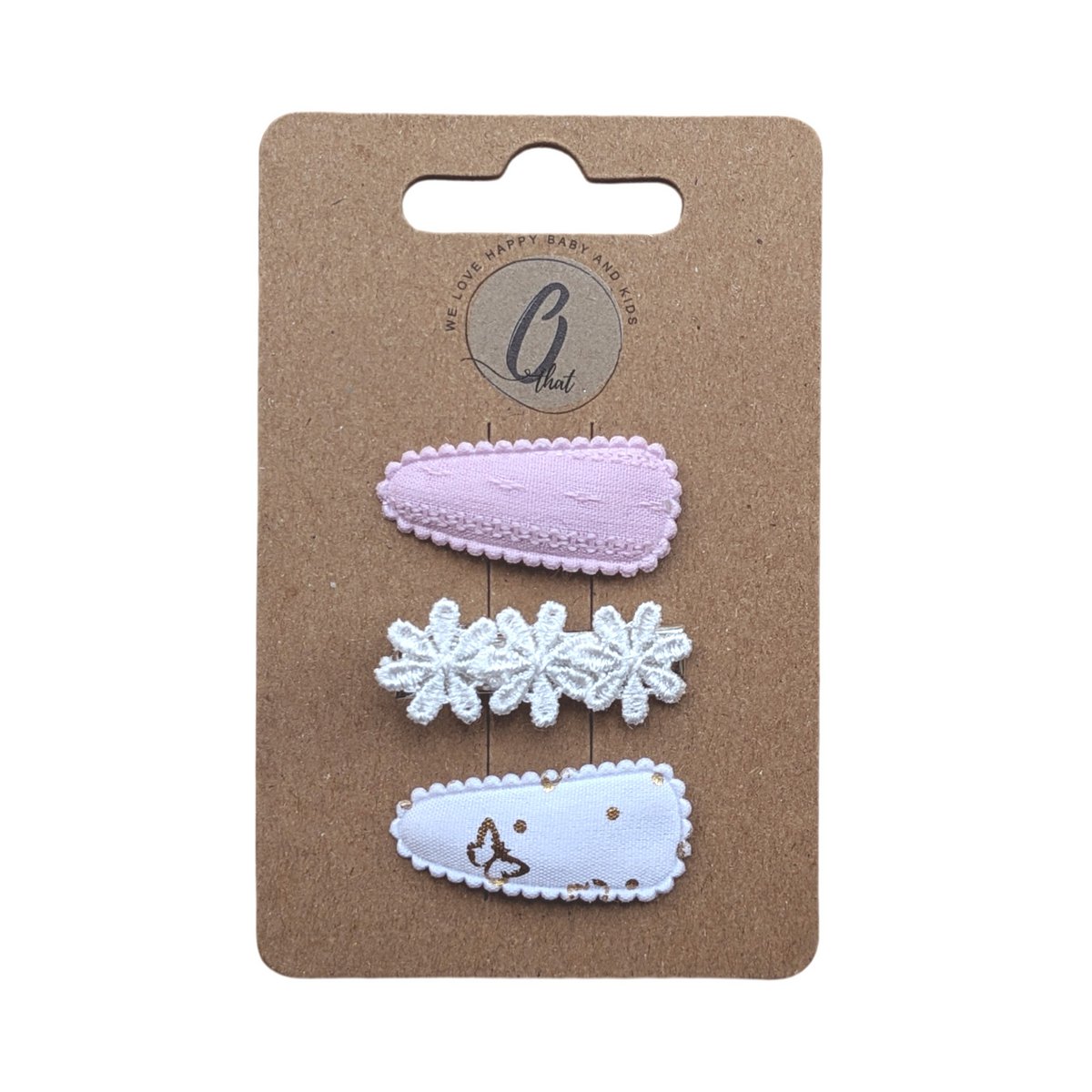 Pasadores para el pelo de bebé lila/flor/mariposa OK 3720